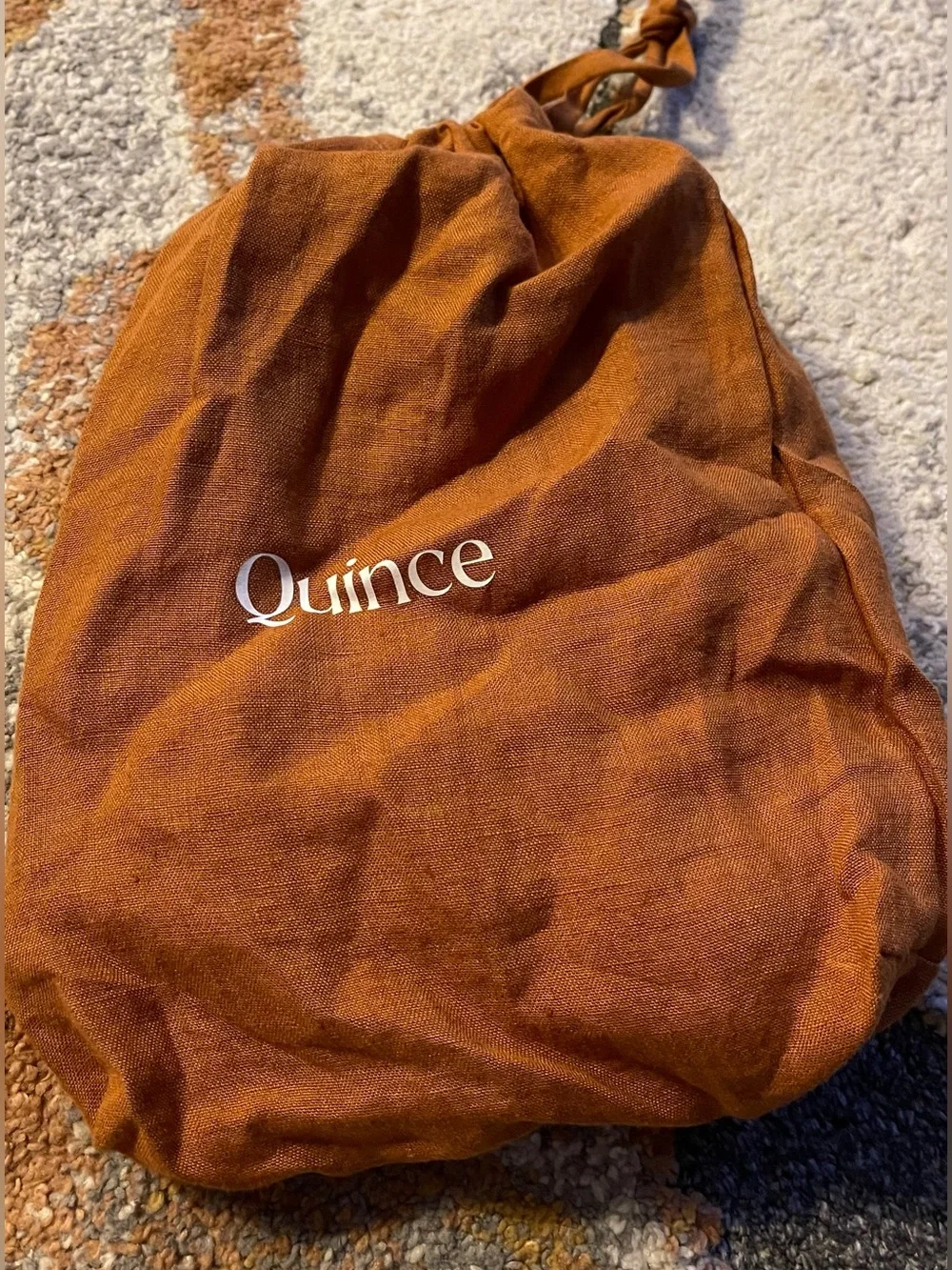 NWT Quince European Linen Euro Sham, 26 X 26 (Terracotta)